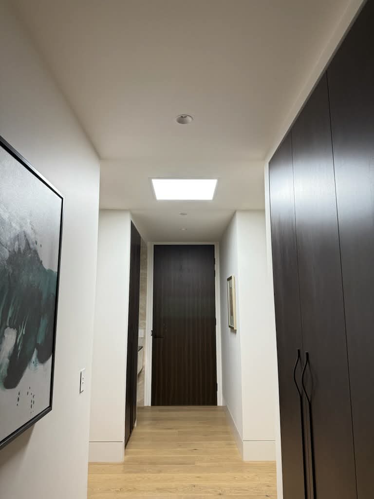 Hallway brightened with Illume solar skylight by NextGen Illumination
